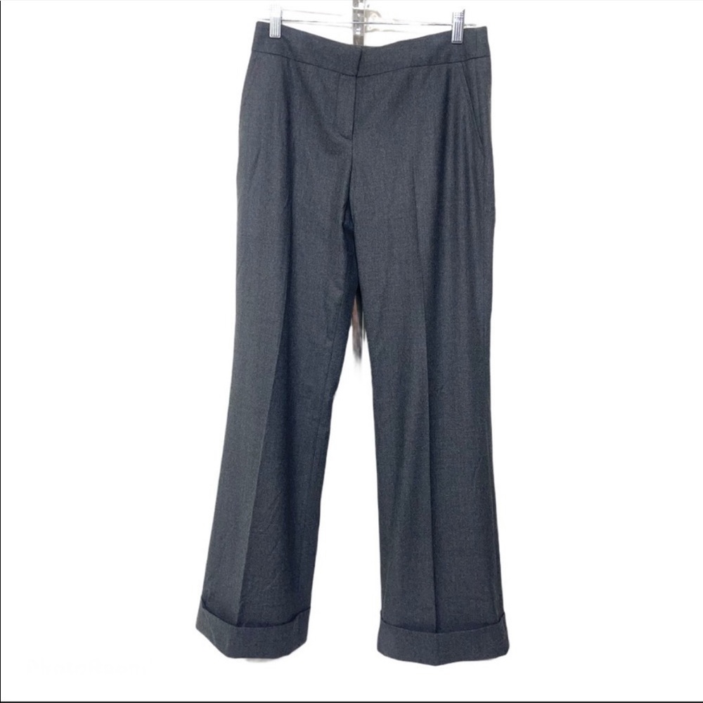 J. Crew wool pants trousers slacks grey gray 4 EUC